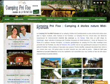 Tablet Screenshot of camping-pre-fixe.com